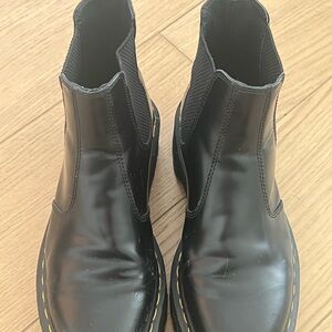 Dr. Martens Leather Platform Chelsea Boots